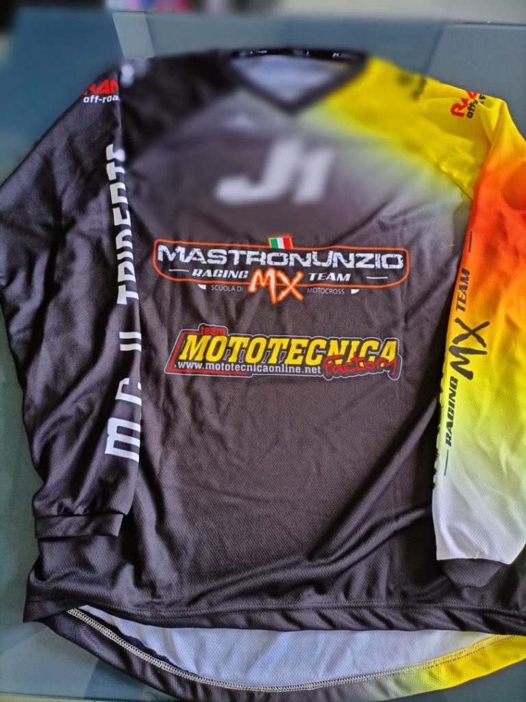 Maglia motociclismo personalizzata