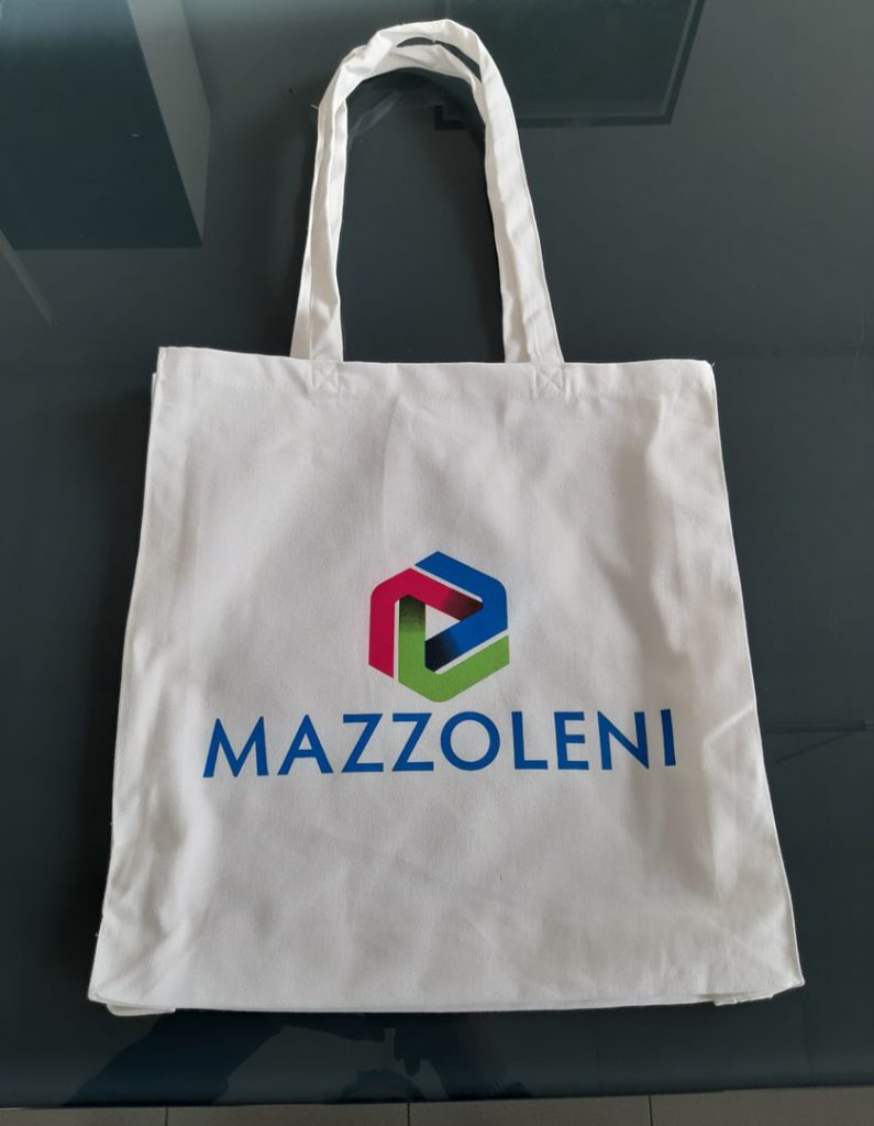 Stampa a 4 colori su shopper ecru in cotone