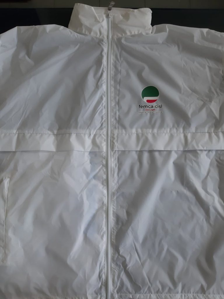 Kway personalizzato tramite termotransfer